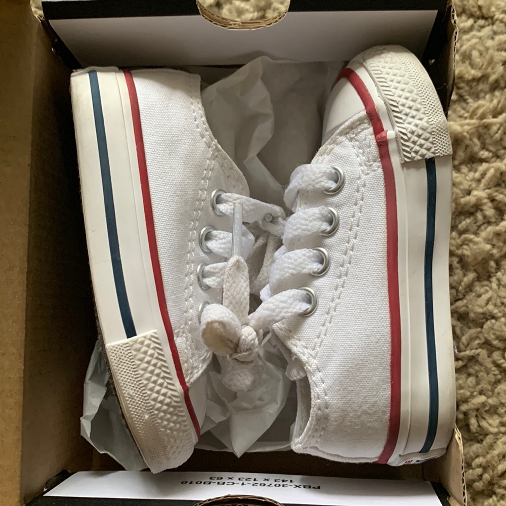 Size 3 White Converse
